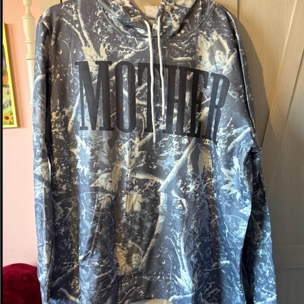 MOTHER Gray camo Print Hoodie